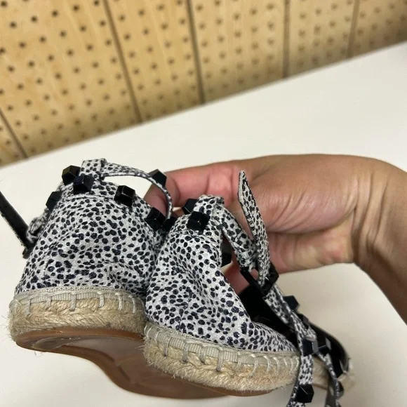Rebecca Minkoff Stylish Black and White Espadrilles